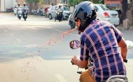 पान, गुटखा खाकर थूका तो कटेगा 250 रुपये तक का चालान