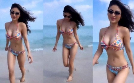 टू पीस बिकिनी पहनकर समुंदर से निकलीं हॉट मौनी, लोग बोले..