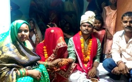 शादी में शामिल होने आई युवती को प्यार हो गया, गांव के लोगों ने धूमधाम से दोनों की शादी करा दी