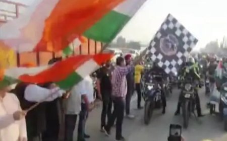 गुरुग्राम में अमृतपाल के खिलाफ सिखों की रैली:बाइक पर 3 हजार राइडर्स ने 30 किमी सफर किया तय