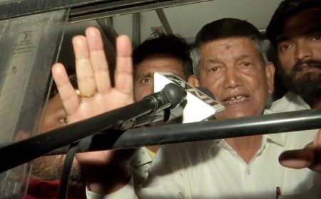 हिरासत में लिए गए हरीश रावत, राहुल के समर्थन में कर रहे थे प्रदर्शन