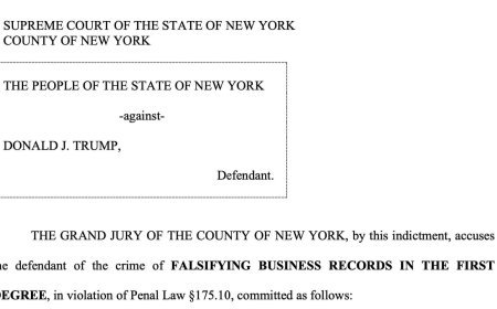 डोनाल्ड ट्रंप के खिलाफ़ अभियोग पत्र जारी