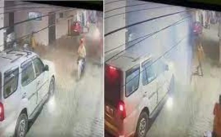 प्रयागराज में कार में बैठे भाजपा नेत्री के बेटे पर  बम से हमला