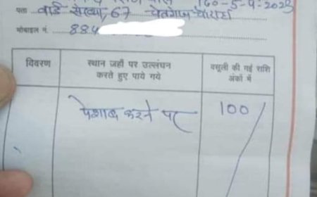 लघुशंका दण्ड सौ रुपैया मात्र ????????