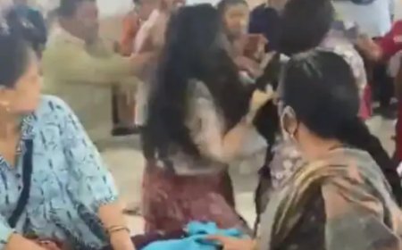 बेंगलुरु की साड़ी सेल में महिलाओं के बीच जमकर मारपीट