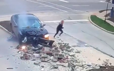 पहले खराब ड्राइविंग... फिर दीवार में ठोंक दी कार, हादसे के बाद महिला ड्राइवर फरार