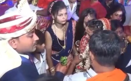 वरमाला पर दूल्हे को करीब से देख दुल्हन की निकल गई चीख