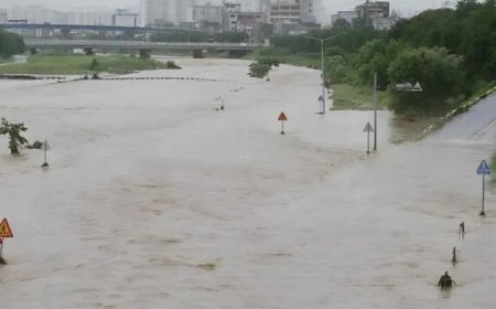 दक्षिण कोरिया में बारिश के हादसों में 7 लोगों की मौत