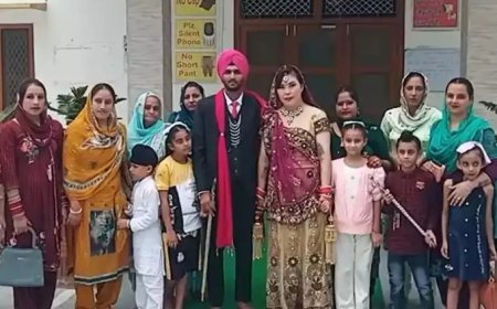 शाहजहांपुर में  साउथ कोरिया से आ गई बहू