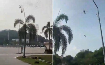 मलेशिया में ट्रेनिंग के दौरान आपस में टकराए नौसेना के दो चॉपर, 10 की मौत