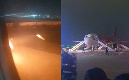 बड़ा हादसा टला! बेंगलुरु में फ्लाइट की इमरजेंसी लैंडिग, इंजन में धधकी आग